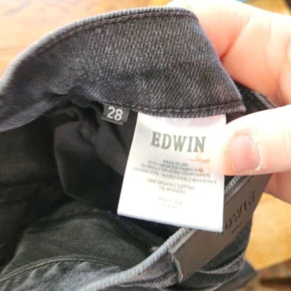 NWT Edwin Marli Wide Leg Ankle in Shadows sz 28 - Picture 5 of 6